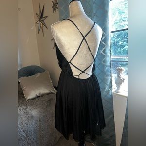 Little black camisole dress really cute over a swimsuit or just lounging at home